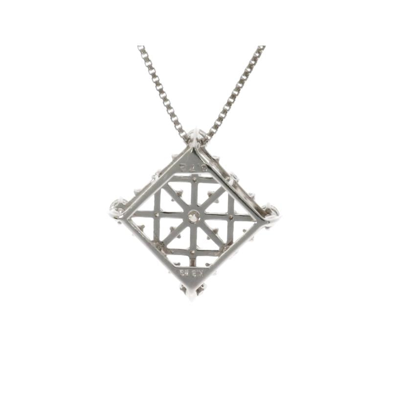 K18WGダイヤネックレス0.72ct//ABランク/75