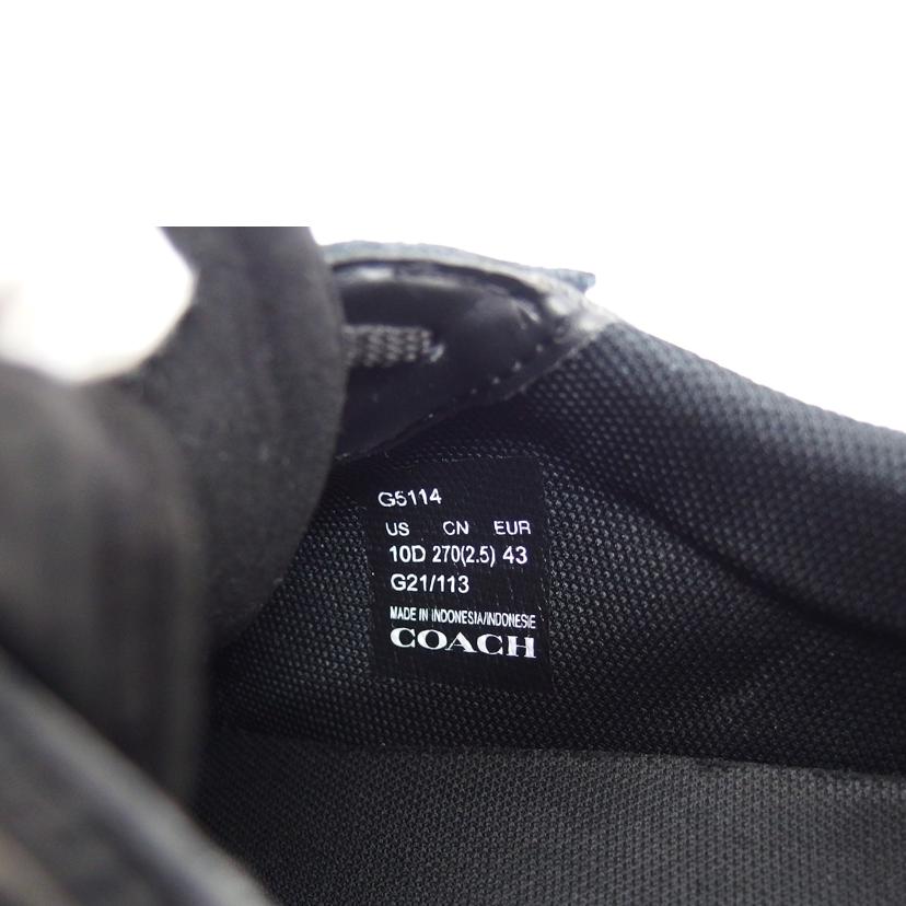 COACH コーチ シグネチャー シューズ/シティソール/スニーカー/ブラック×ダークグレー/G5114//G21****/ABランク/04