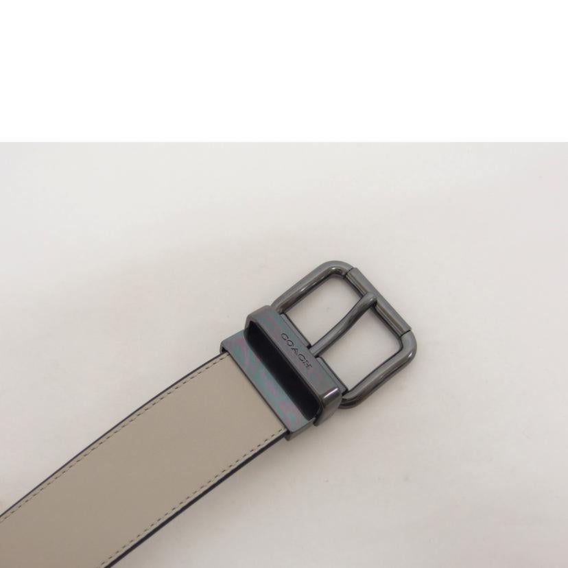 COACH コーチ レザーベルト /シグネチャー/リバーシブルベルト/ライトグレー/C1509//QBS**/Aランク/04