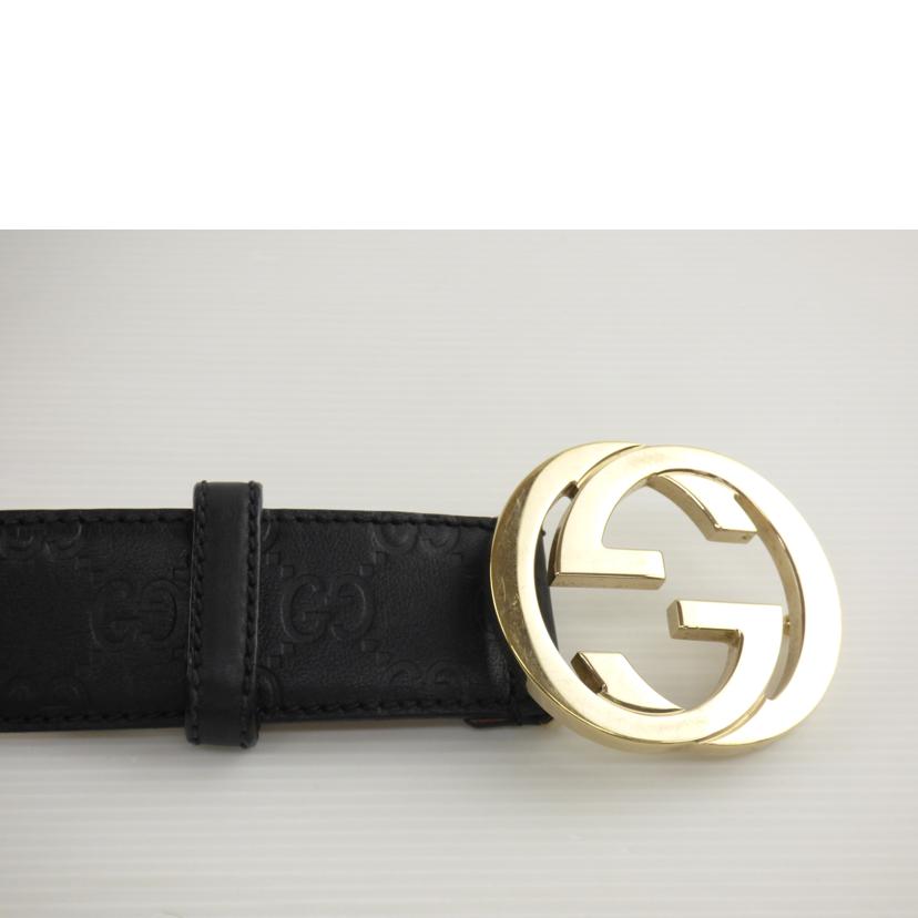 GUCCI グッチ/シマレザーベルト/114976.480199//75.**/Bランク/64
