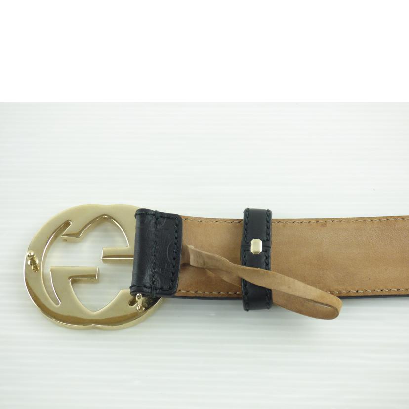 GUCCI グッチ/シマレザーベルト/114976.480199//75.**/Bランク/64