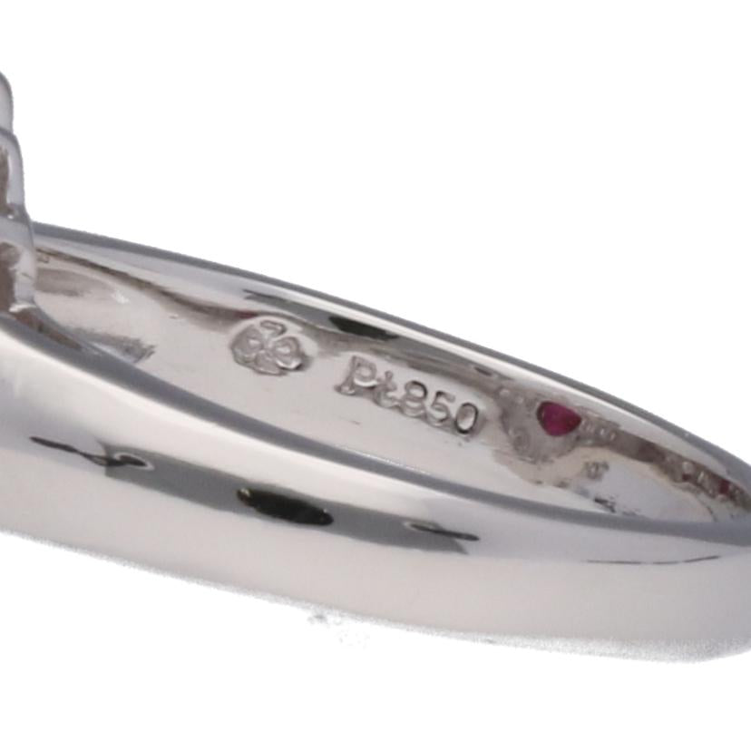 /◎ PT850ルビーダイヤリングR1.21/D0.64ct//Aランク/75