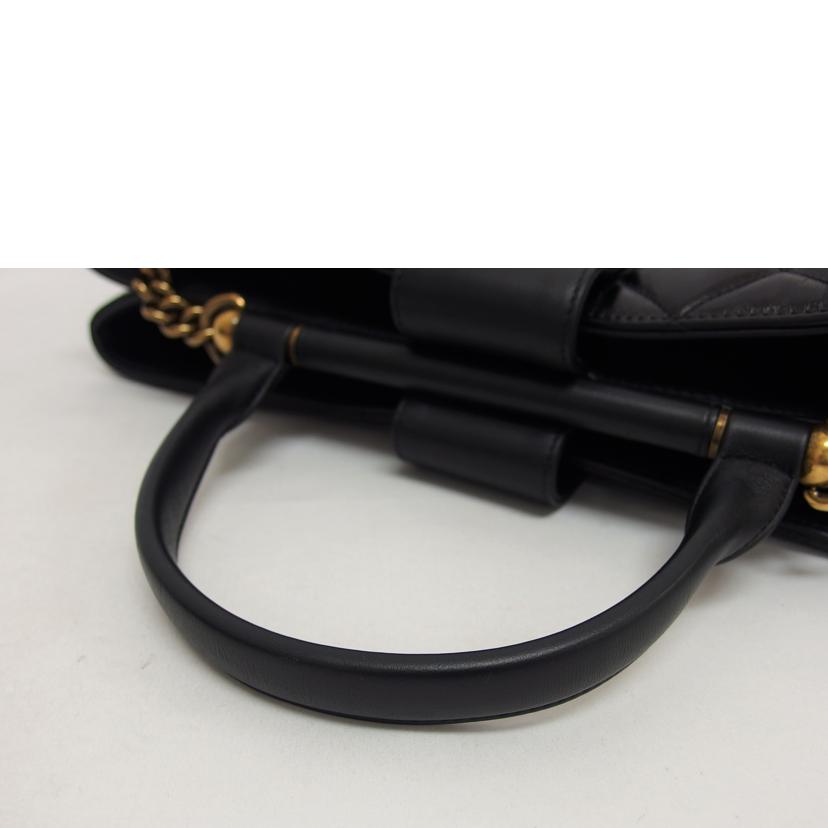 CHANEL シャネル/マトラッセ/レザー2WAYチェーンショルダーバッグ/ブラック//23079924/Aランク/04