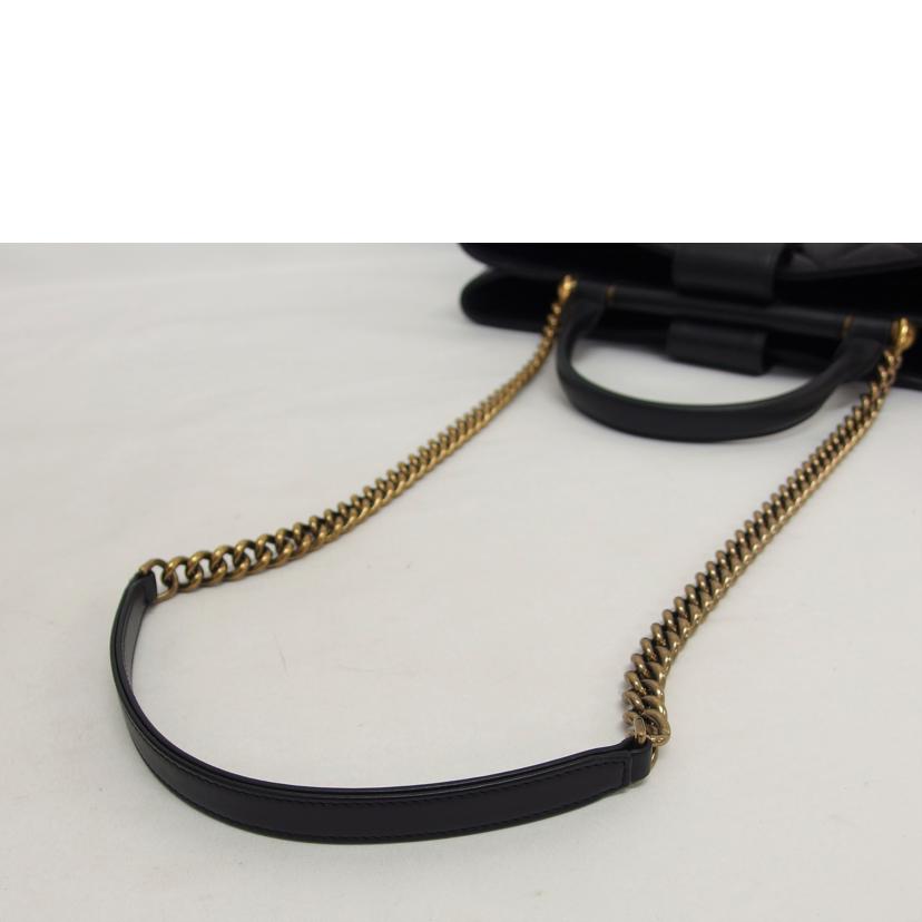 CHANEL シャネル/マトラッセ/レザー2WAYチェーンショルダーバッグ/ブラック//23079924/Aランク/04