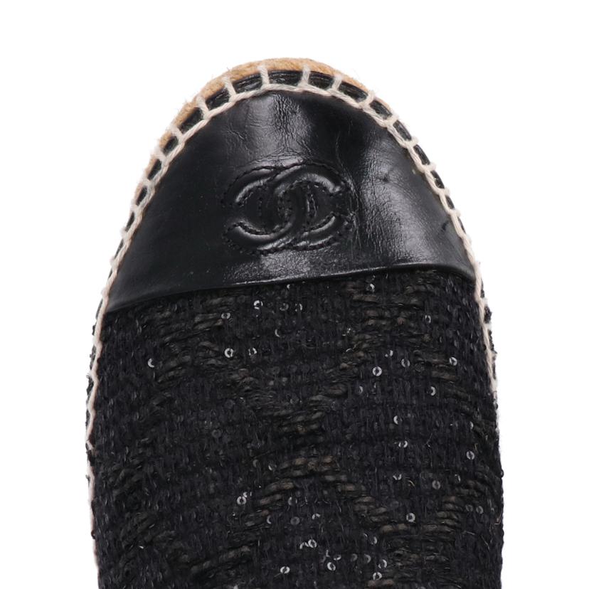 CHANEL シャネル/ココマーク/スパンコールエスパドリーユ/G30898//Bランク/75