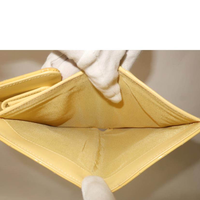 CHANEL シャネル/エナメル三つ折り財布 イエロー//203*****/Bランク/65