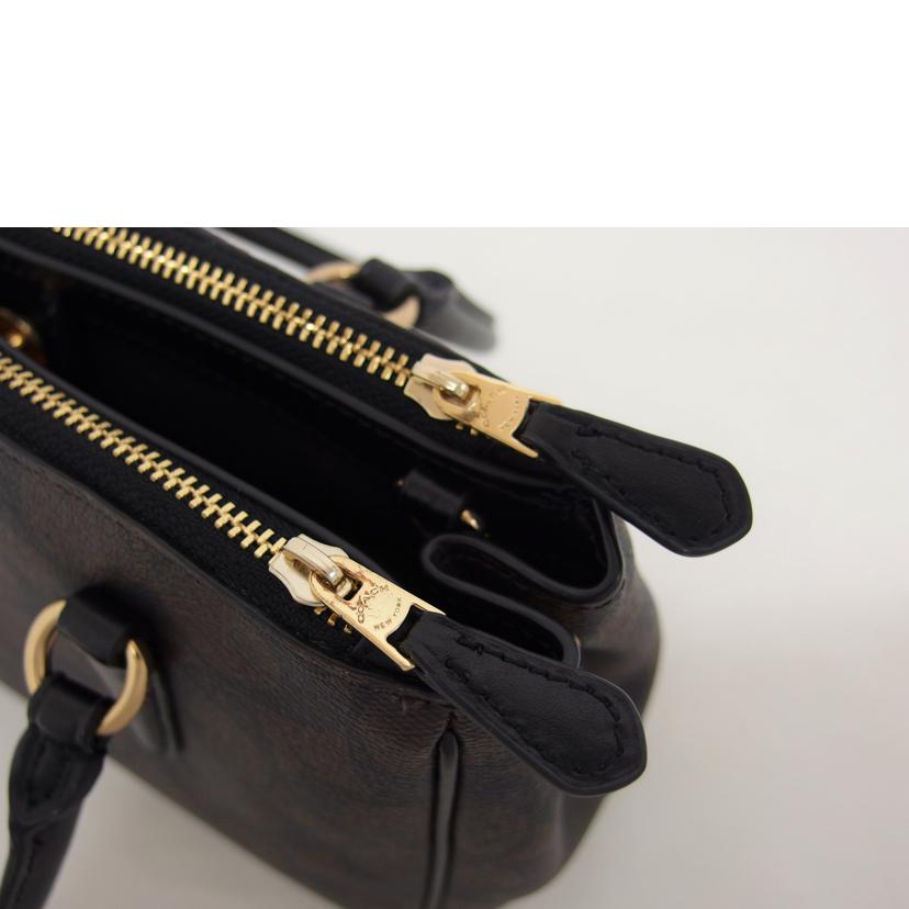 COACH コーチ ハンドバッグ/シグネチャー/ミニサリーキャリーオール/2WAYショルダーバッグ/F67027//B20**/Aランク/04