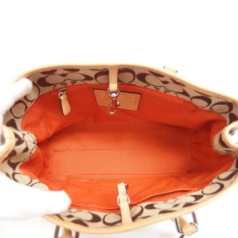 COACH コーチ/シグネチャースモールキャリーオール/ハンドバッグ/6089//J2J/ABランク/04