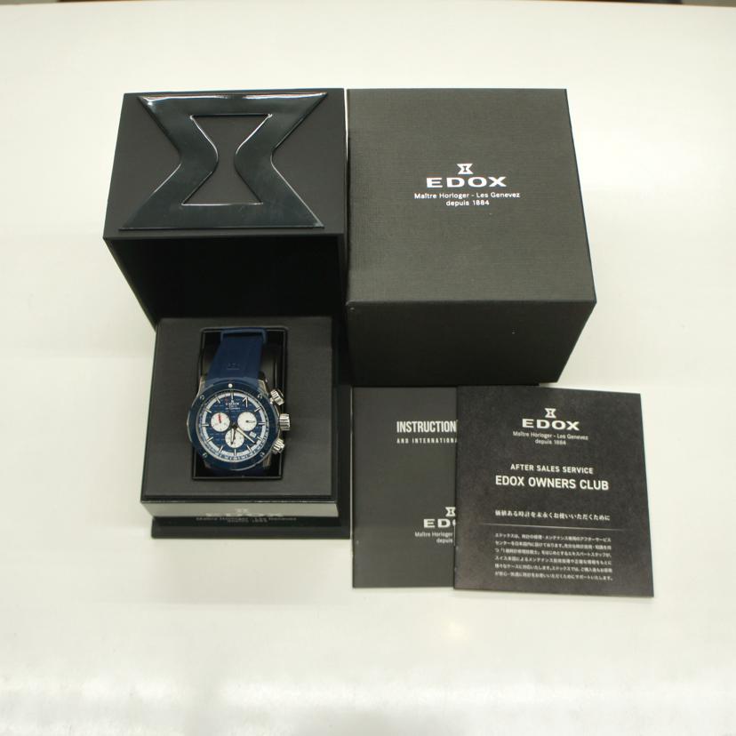EDOX エドックス/クロノオフショア1クロノグラフ/クォーツ/10221-3BU9-BUIN9//139****/Aランク/75