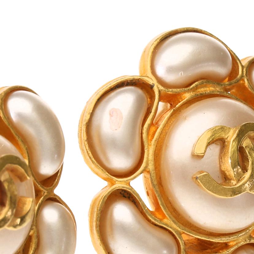 CHANEL シャネル/フェイクパールイヤリング/ゴールド//Bランク/75