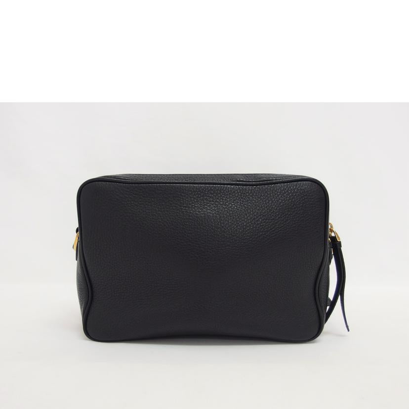 PRADA プラダ Wジップ レザー /ヴィッテロ・フェニックス/ショルダーバッグ/ブラック/1BH079//197**/ABランク/04