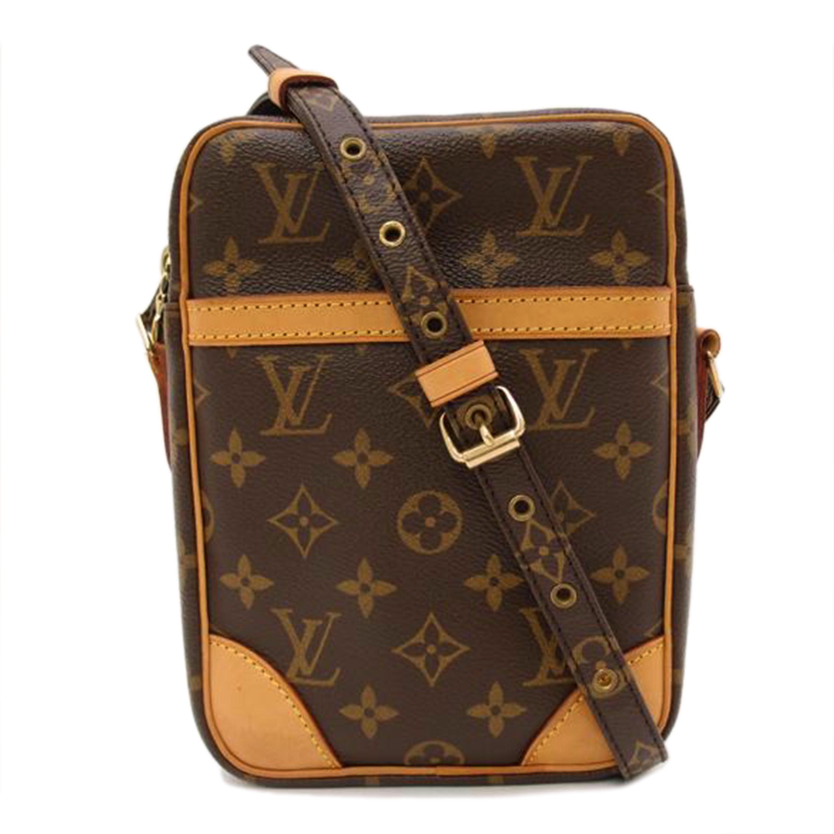 LOUIS VUITTON ルイ・ヴィトン ショルダーバッグ 斜め掛け ブラウン レディース/ダヌーブ/モノグラム/M45266//SL1024/ABランク/69