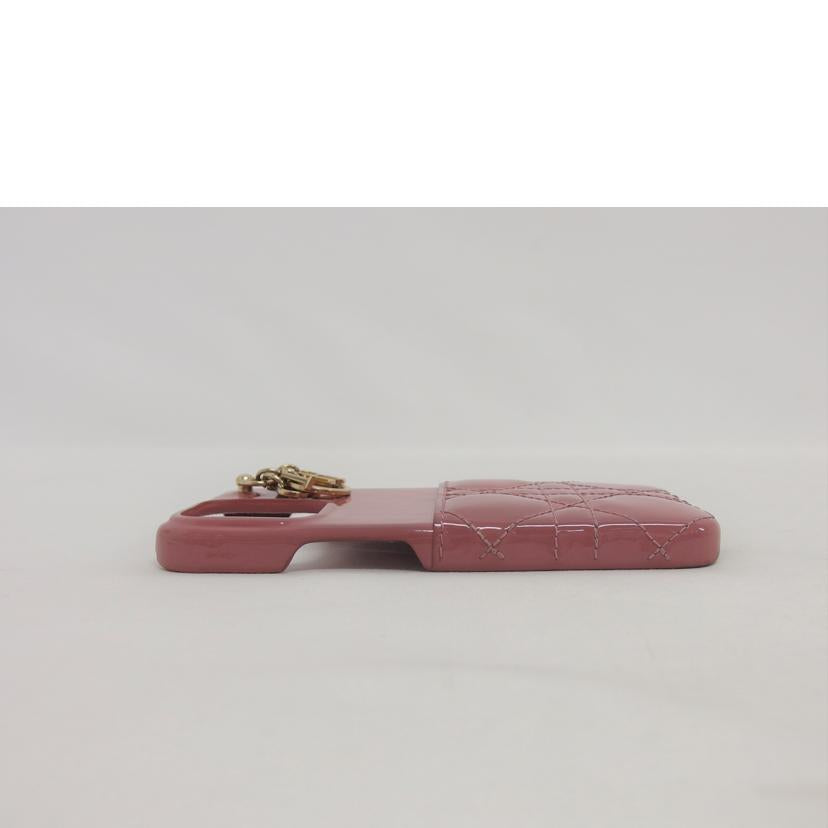 Dior ディオール パテントレザー カナージュ/iphone 13 Pro/スマホケース/ピンク//ABランク/04