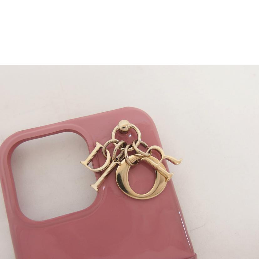 Dior ディオール パテントレザー カナージュ/iphone 13 Pro/スマホケース/ピンク//ABランク/04