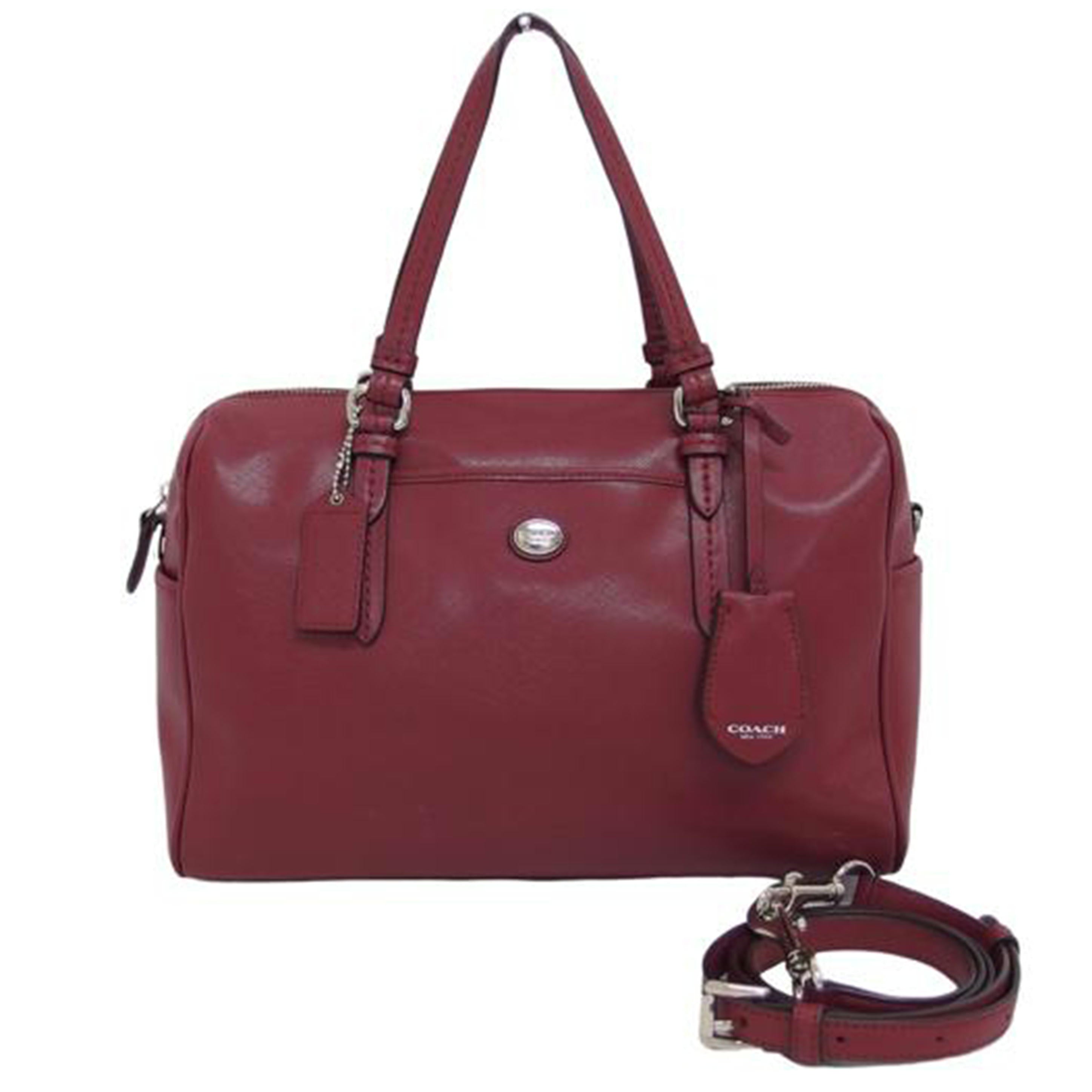 COACH コーチ ハンドバッグ/ペイトンレザー/ナンシー/サッチェル2WAYショルダーバッグ/ワインレッド/F31403//E14**/ABランク/04