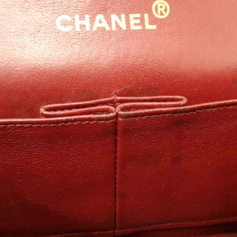 CHANEL シャネル/ラムスキンWフラップVステッチチェーンショルダー//2300048/Bランク/77
