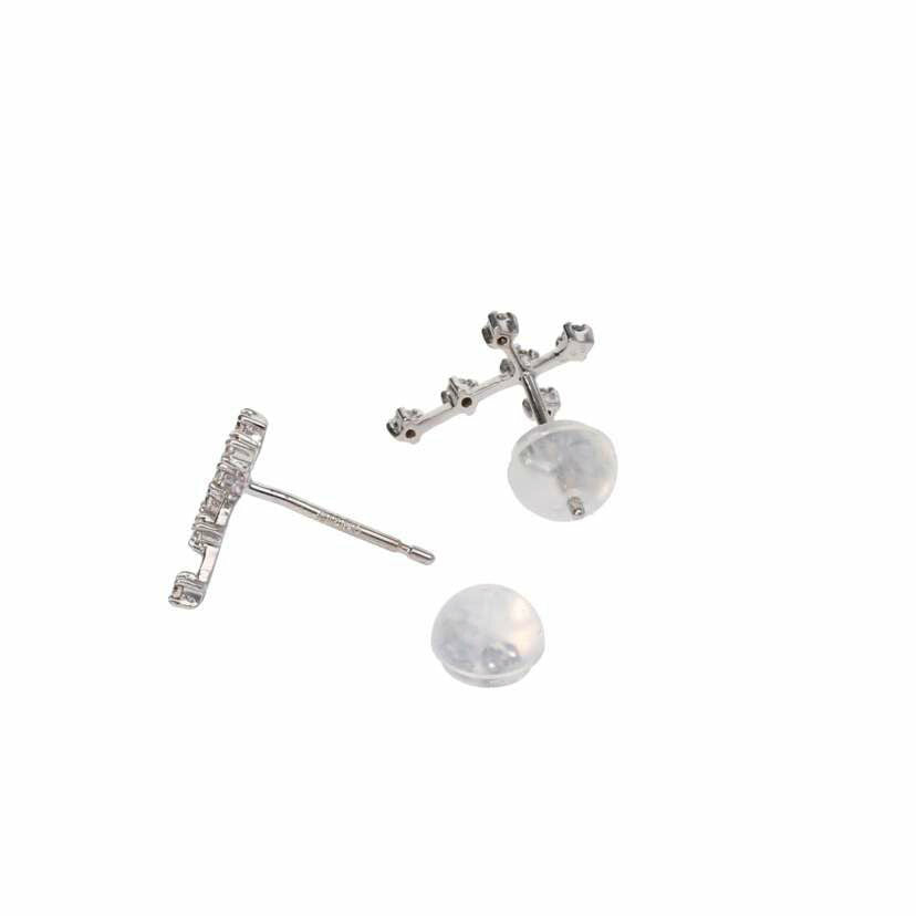 /K18WGダイヤピアス0.05/0.05/R017608/HTOP-0018//Aランク/75