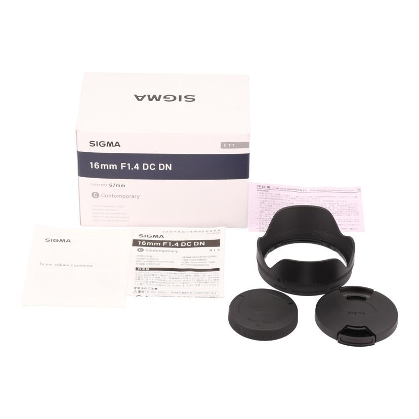 SIGMA シグマ/交換レンズ/16mm/16mm F1.4 DC DN//55269597/Aランク/77