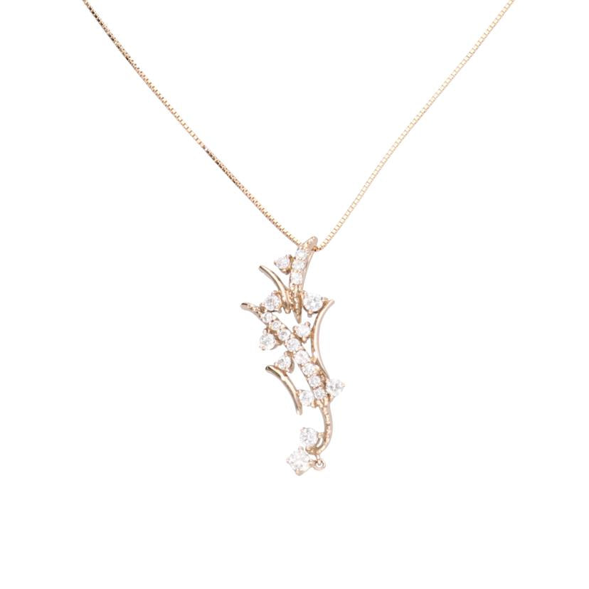 / K18ダイヤネックレス0.71ct//Aランク/75