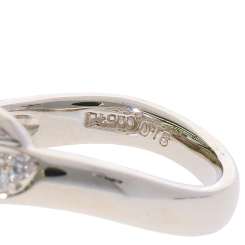 / Pt900ダイヤリング0.67/0.15ct//Aランク/75