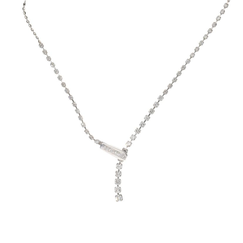 /◎ K18WGダイヤネックレス1.50ct//Aランク/75