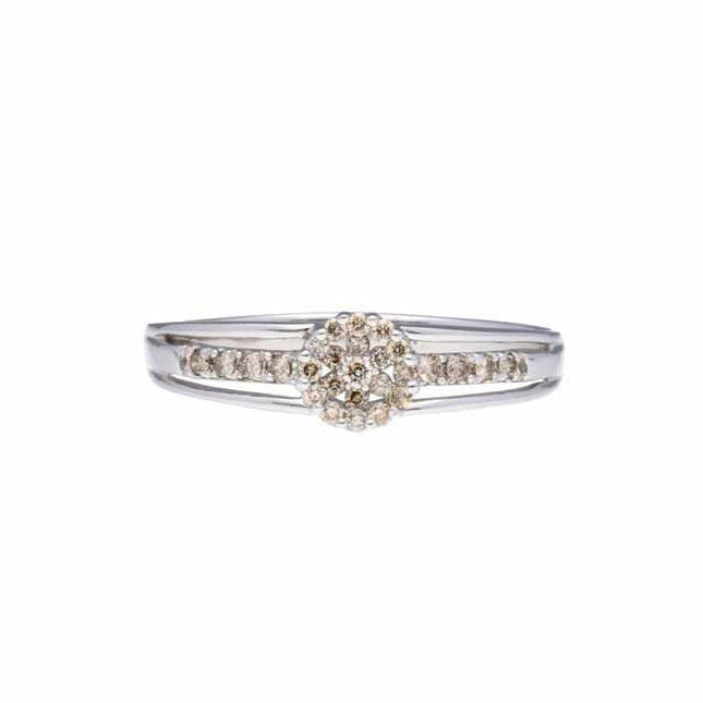 / K10WGダイヤリング0.20ct//Aランク/75