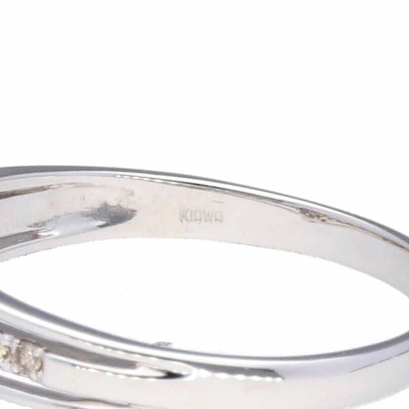 / K10WGダイヤリング0.20ct//Aランク/75