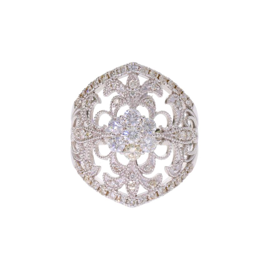 / K18WGダイヤリング1.00ct//Aランク/75