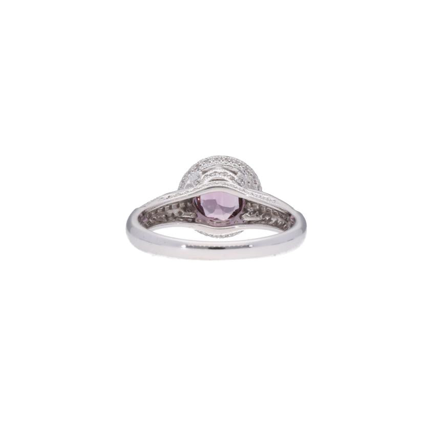 / ◎ K18WGスピネルダイヤリング1.05/D0.55ct//Aランク/75