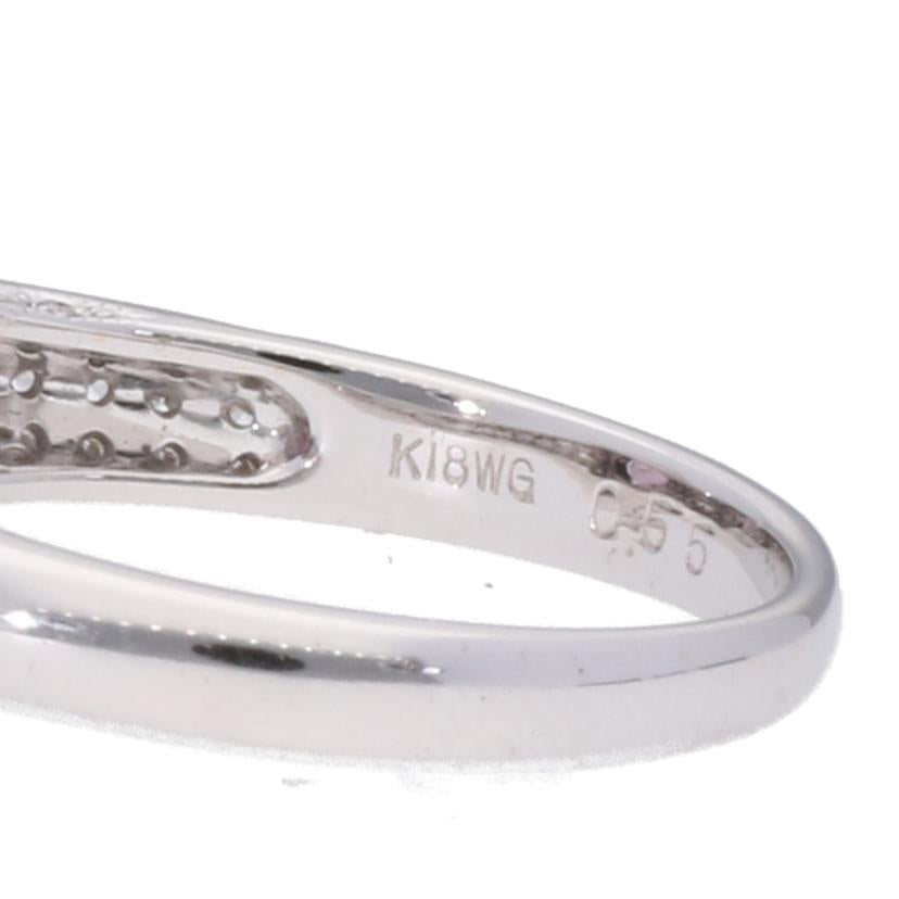 / ◎ K18WGスピネルダイヤリング1.05/D0.55ct//Aランク/75