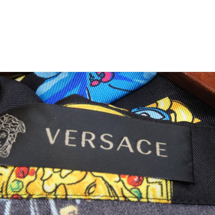 VERSACE ヴェルサーチ/総柄シャツワンピシルク100%//Aランク/92