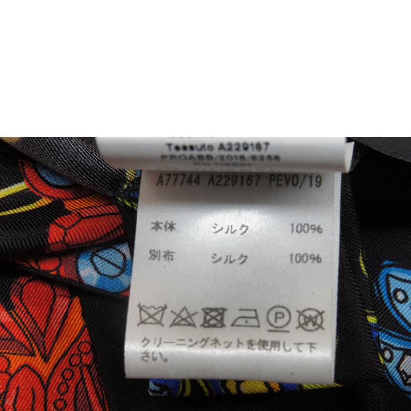 VERSACE ヴェルサーチ/総柄シャツワンピシルク100%//Aランク/92