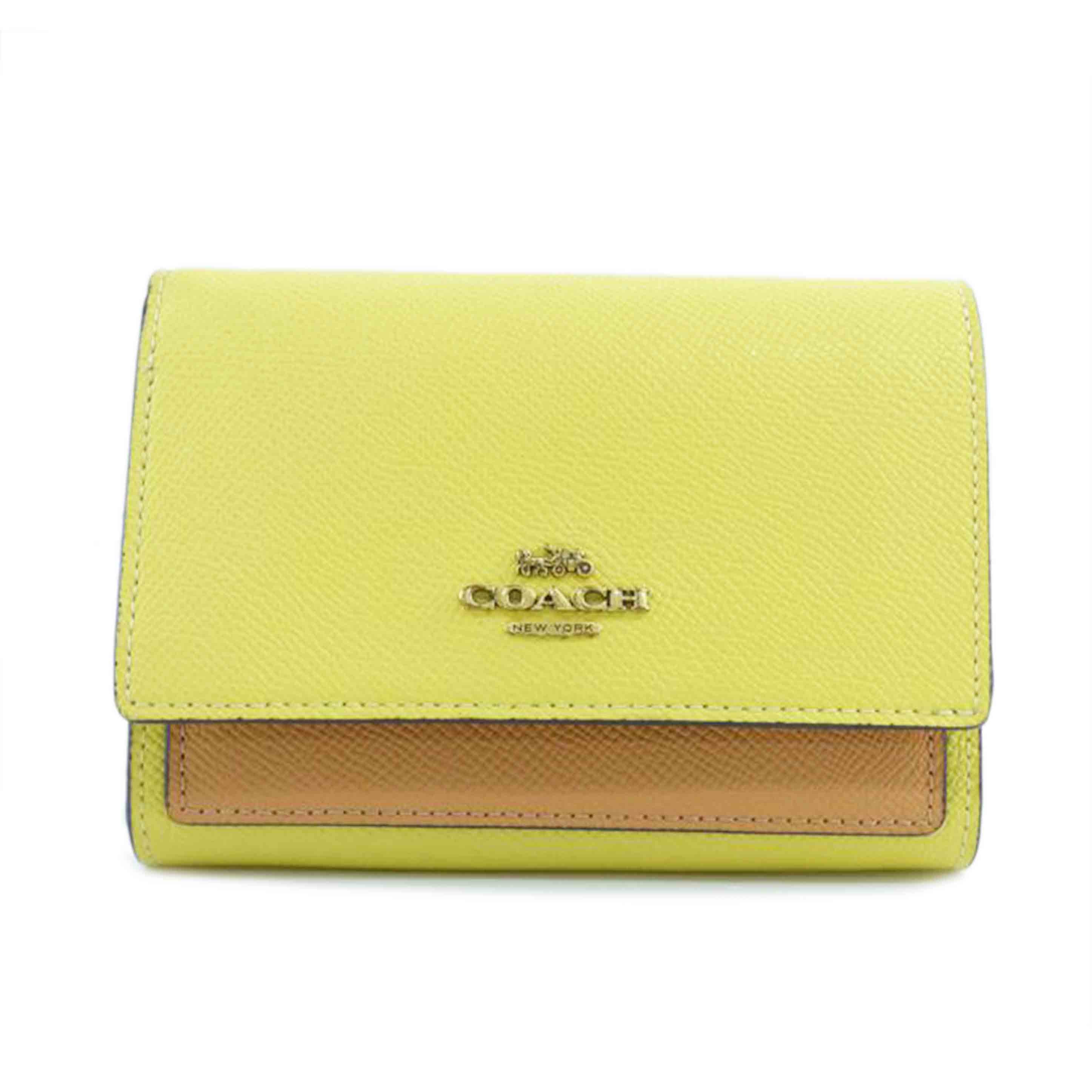 COACH コーチ/カラーブロックミディアムフラップウォレット/86091//L20**/ABランク/64