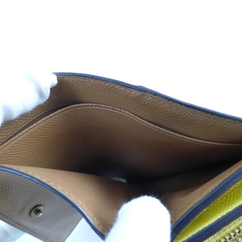 COACH コーチ/カラーブロックミディアムフラップウォレット/86091//L20**/ABランク/64