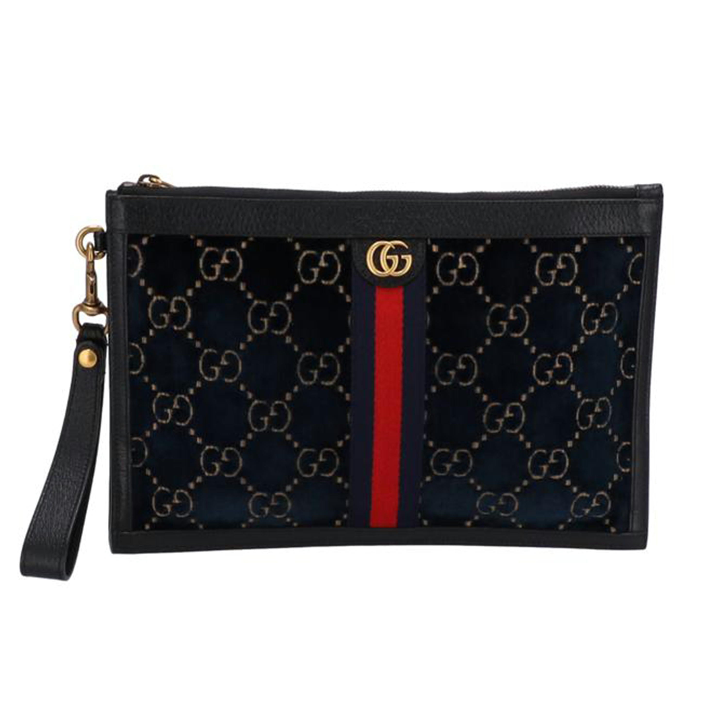 GUCCI グッチ/GGマーモントベルベットクラッチバッグ/575371 //2149/ABランク/75