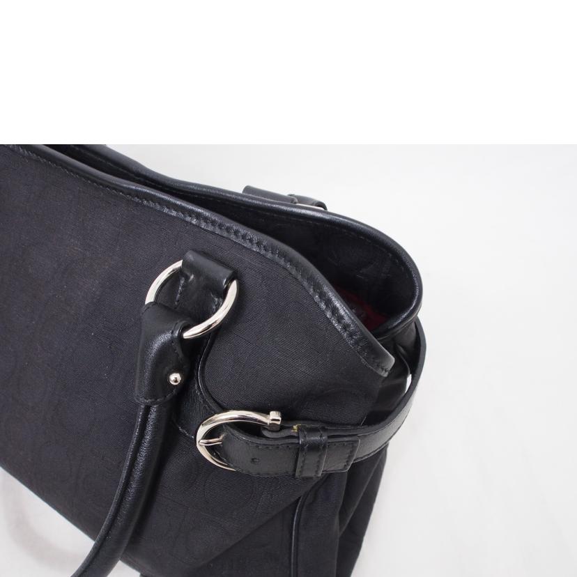 Ferragamo フェラガモ/キャンバス×レザー/ハンド/EE-21//4911/ABランク/78