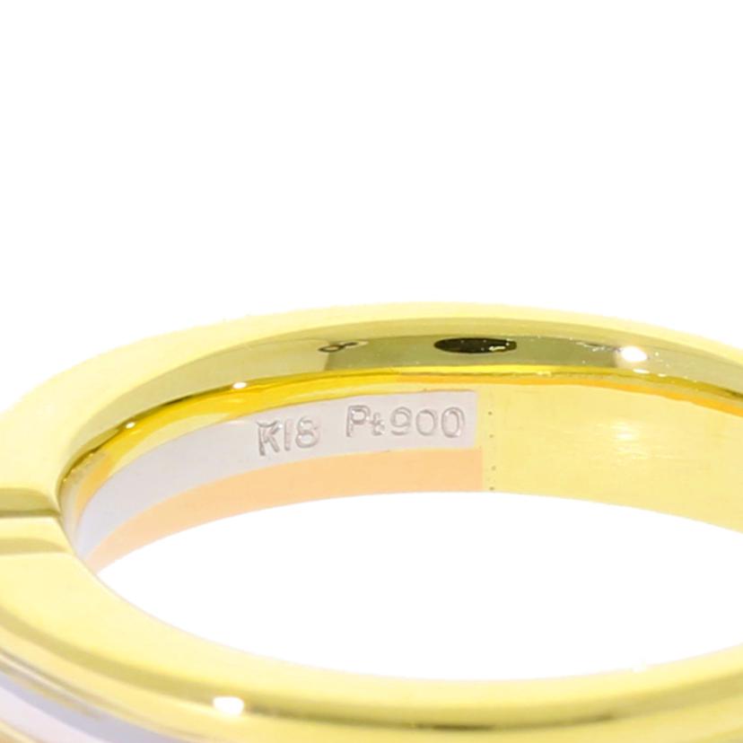 / ◎K18/Pt900ダイヤリング0.305ct//Aランク/75