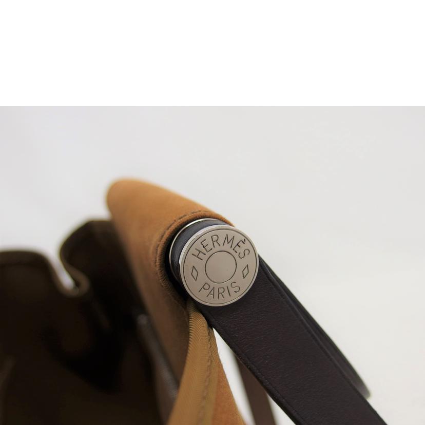 HERMES エルメス キャンバス トートバッグ 2WAYバッグ/カバックエランPM/トワルオフィシエ/ブラウン系//AR□*/ABランク/04