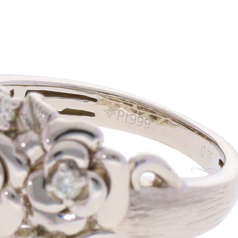 / Pt999ダイヤリング0.16ct//Aランク/75