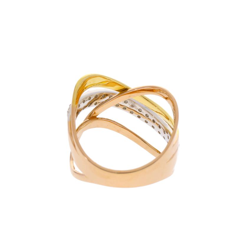 / K18/Pt900ダイヤリング0.50ct//Aランク/75