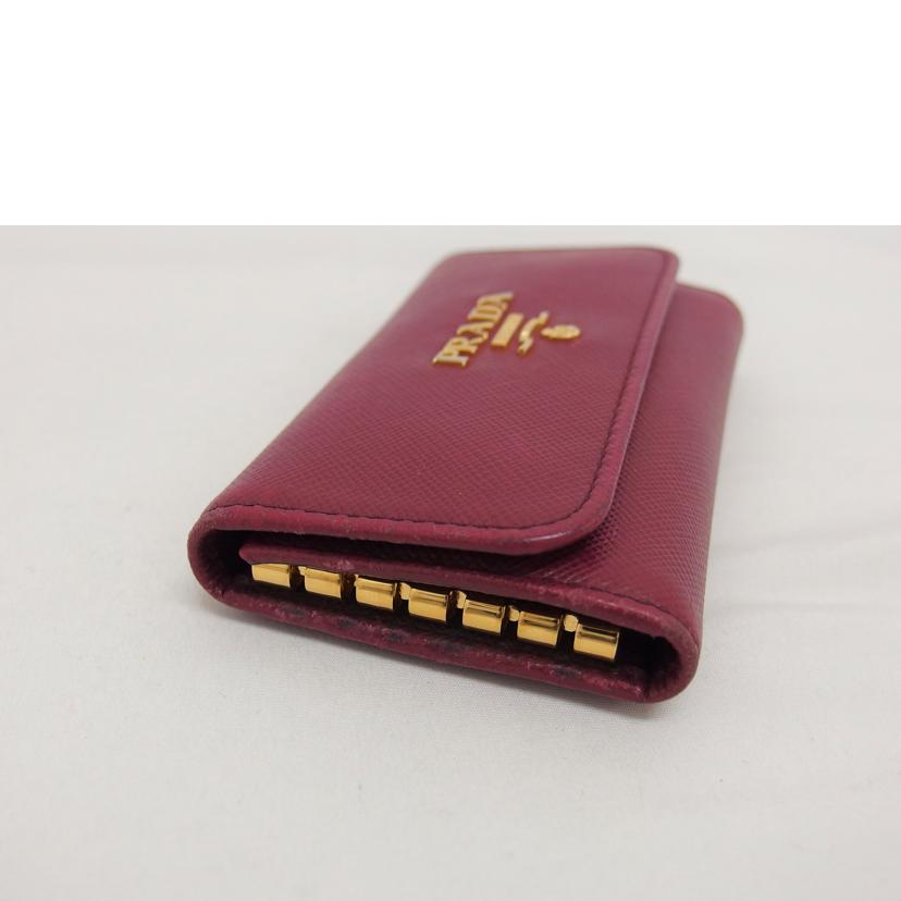 PRADA プラダ/サフィアーノ/6連キーケース/ワインレッド/1M0222//197*/Bランク/04
