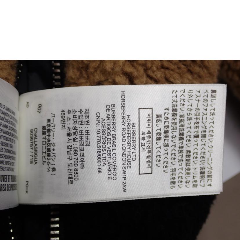 BURBERRY バーバリー/BURBERRYロゴワッペンボアダウンjktフリースJKT /8036757//M/SAランク/62