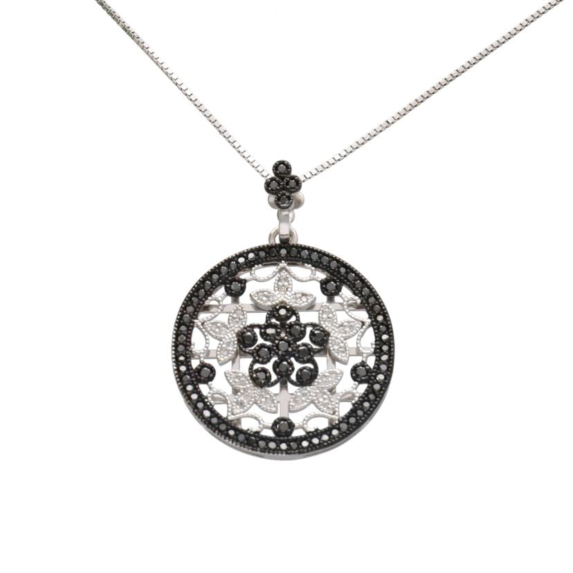 / K18WGダイヤネックレス1.00ct//Aランク/75