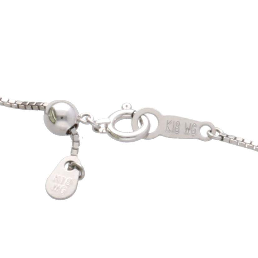 / K18WGダイヤネックレス1.00ct//Aランク/75