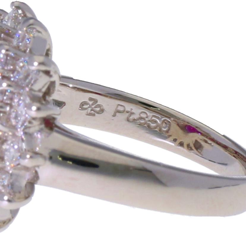 / ◎ Pt850ルビーダイヤリング1.34/D0.84ct//Aランク/75