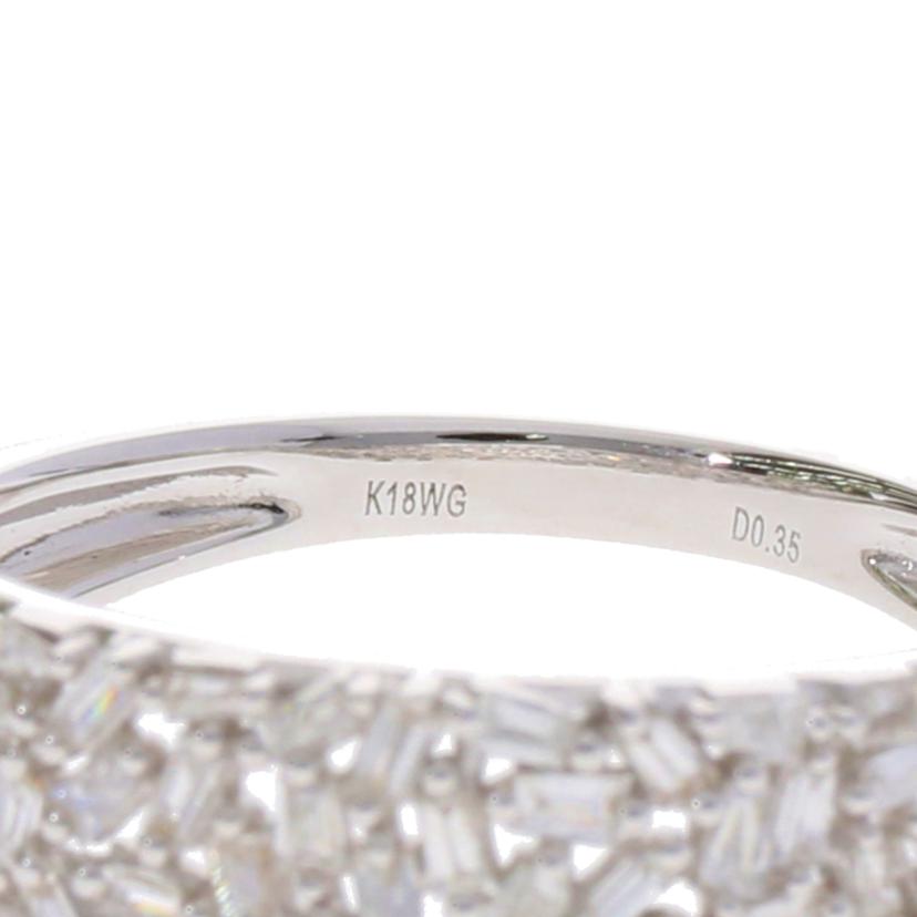 / K18WGダイヤリング0.35ct//Aランク/75