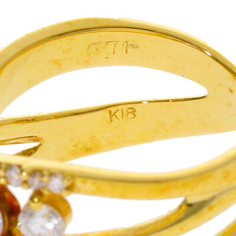 /K18ダイヤリング0.71ct#13//Aランク/75
