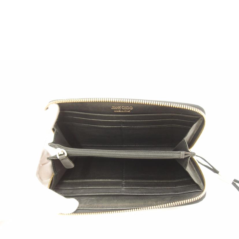 JIMMY CHOO ジミーチュウ 財布 メンズ 黒/スタースタッズ・ラウンドファスナー長財布//YYNRMC/ABランク/69