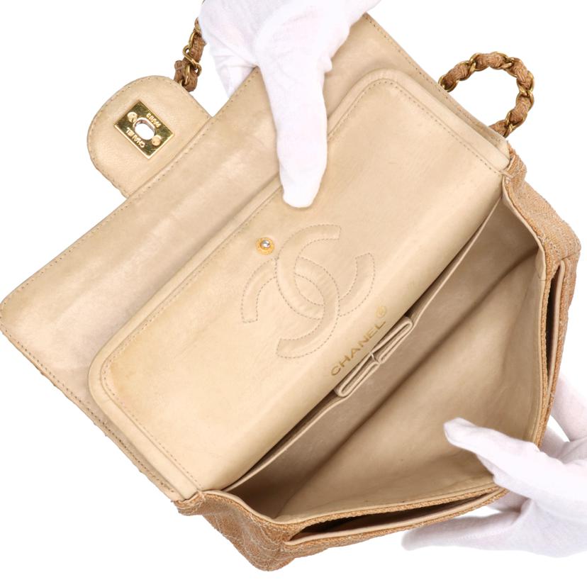 CHANEL シャネル/マトラッセWフラップチェーンショルダー/西陣織//3385157/Bランク/75