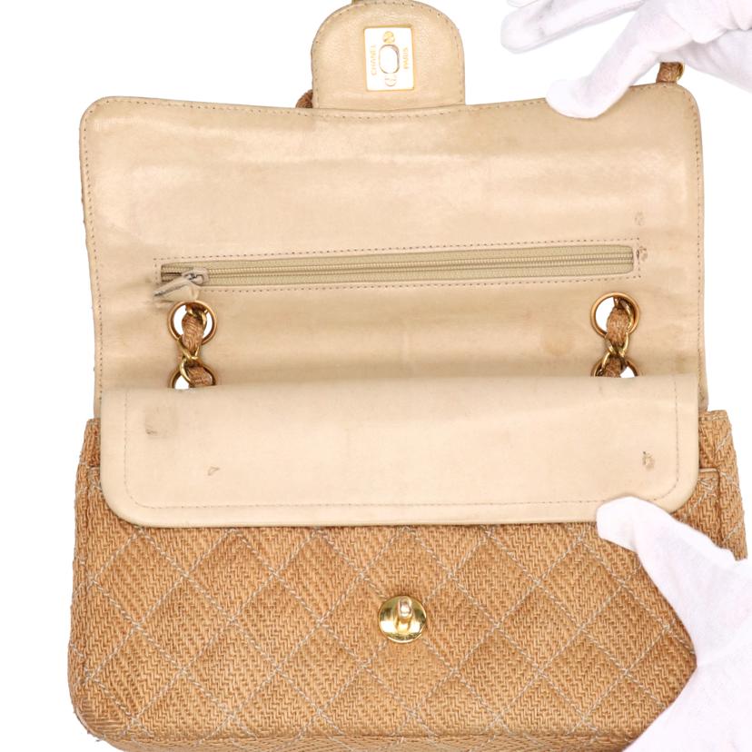 CHANEL シャネル/マトラッセWフラップチェーンショルダー/西陣織//3385157/Bランク/75